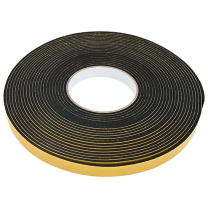 Zelfklevende schuimtape 5 pcs Zwart 15mm x 10m CR Schuim