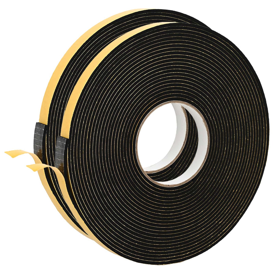 Zelfklevende schuimtape 2 pcs Zwart 15mm x 10m CR Schuim