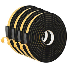 Zelfklevende schuimtape 4 pcs Zwart 15mm x 5m CR Schuim