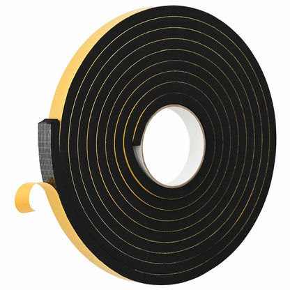 Zelfklevende schuimtape 10 pcs Zwart 15mm x 5m CR Schuim