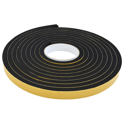 Zelfklevende schuimtape 10 pcs Zwart 15mm x 5m CR Schuim