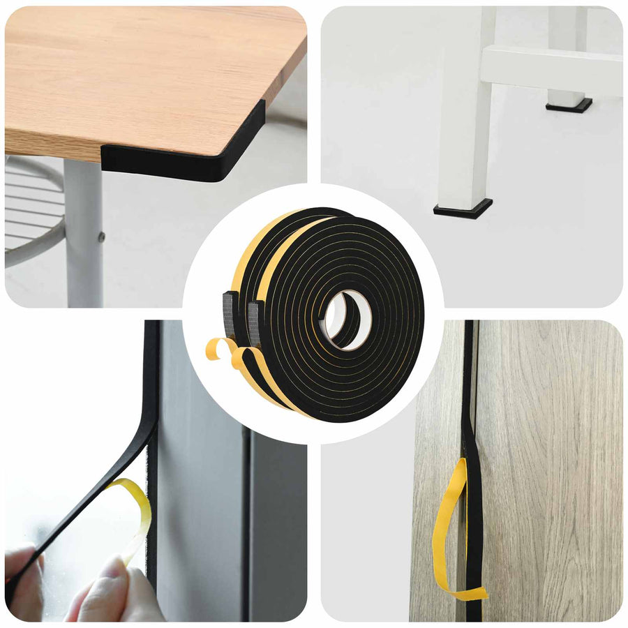 Zelfklevende schuimtape 2 pcs Zwart 20mm x 5m CR Schuim