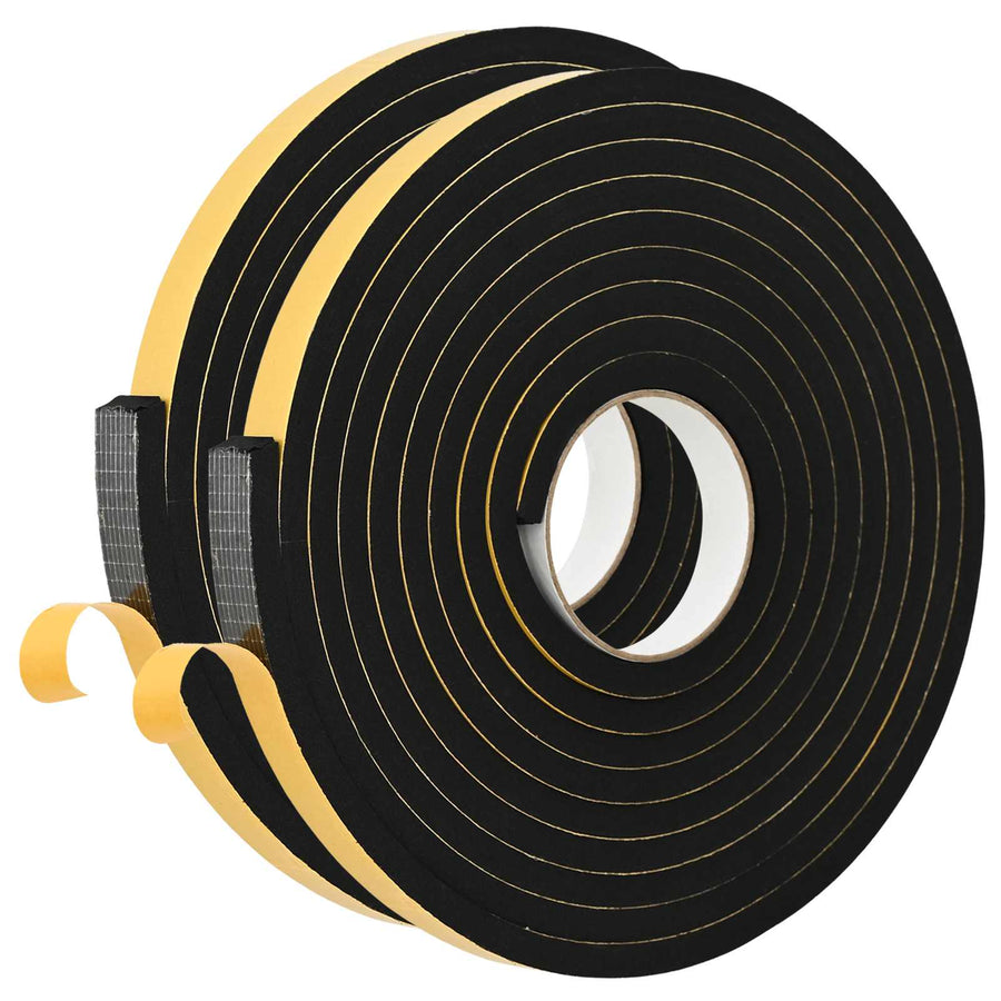 Zelfklevende schuimtape 2 pcs Zwart 20mm x 5m CR Schuim