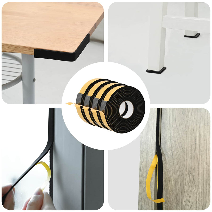 Zelfklevende schuimtape 4 pcs Zwart 30mm x 5m CR Schuim
