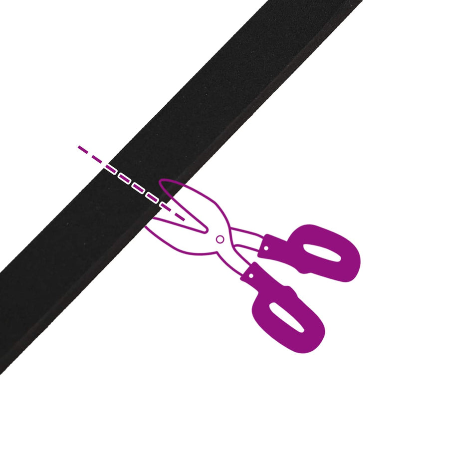 Zelfklevende schuimtape 2 pcs Zwart 30mm x 5m CR Schuim