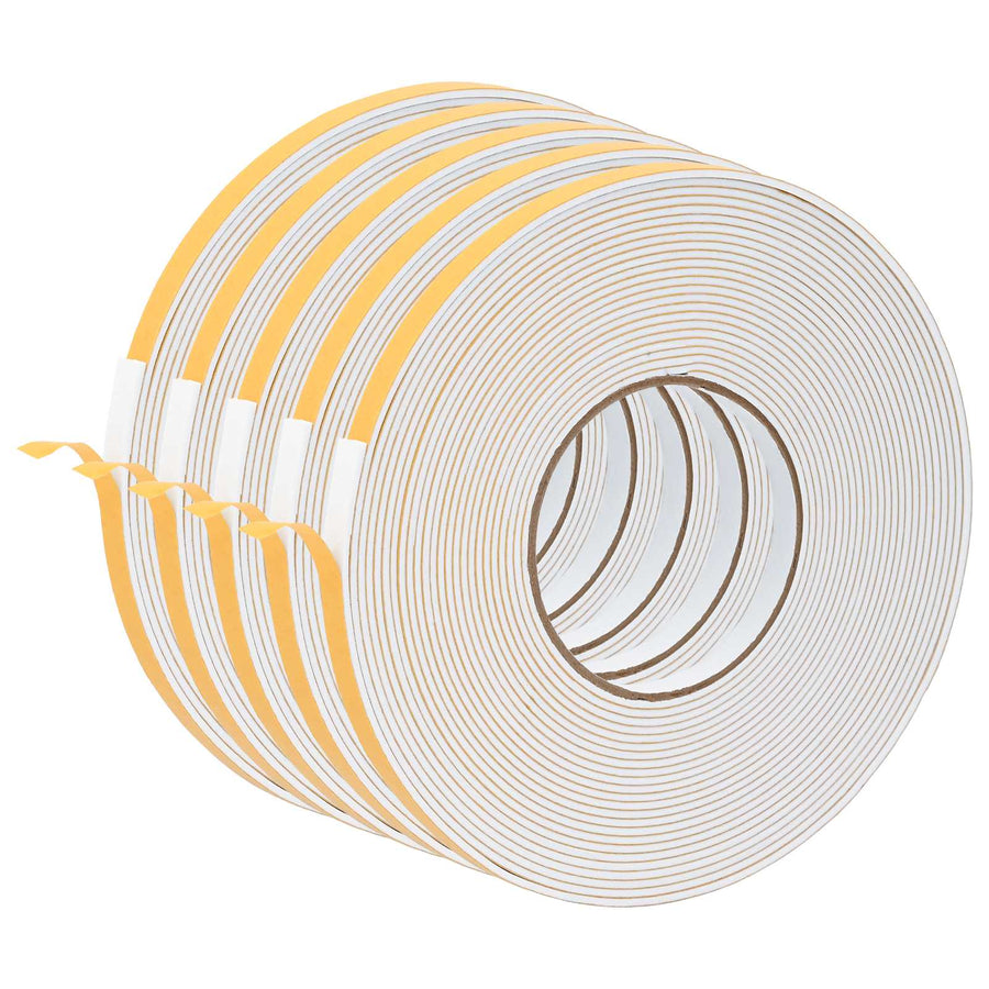 Zelfklevende schuimtape 5 pcs Wit 10mm x 10m CR Schuim