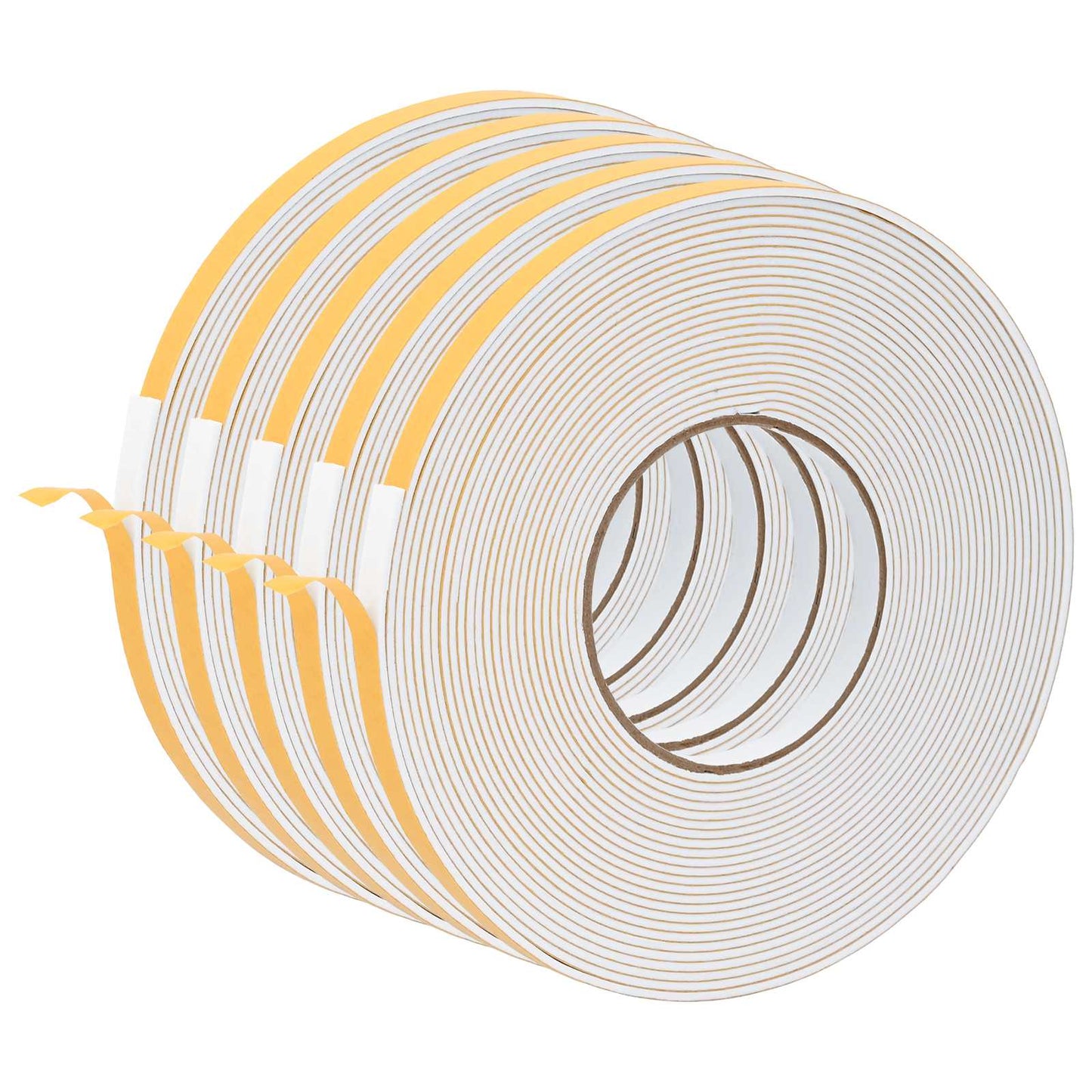 Zelfklevende schuimtape 5 pcs Wit 10mm x 10m CR Schuim
