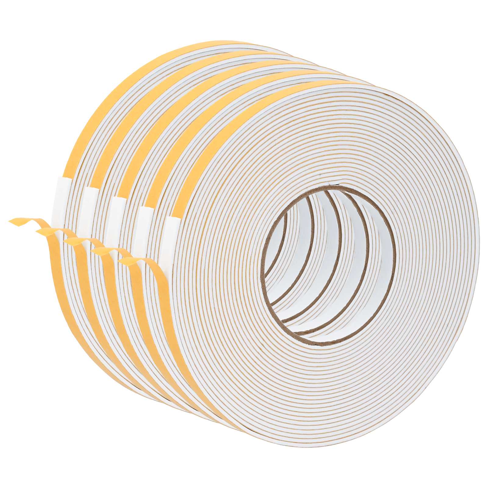 Zelfklevende schuimtape 5 pcs Wit 10mm x 10m CR Schuim