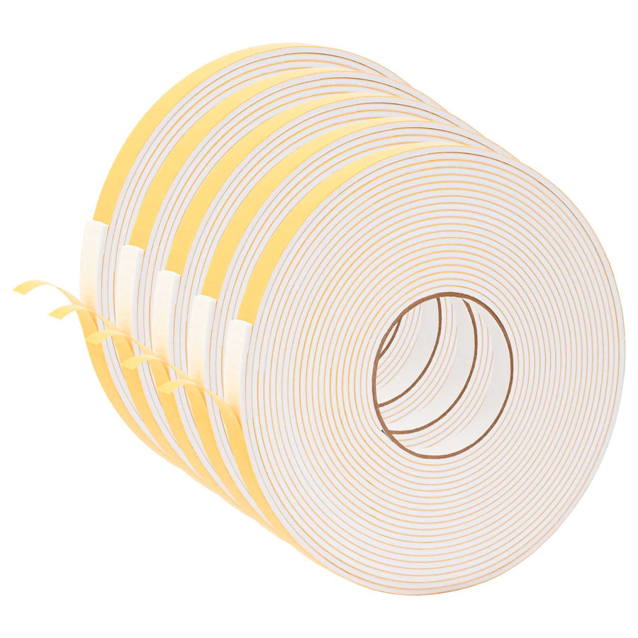 Zelfklevende schuimtape 5 pcs Wit 10mm x 10m CR Schuim