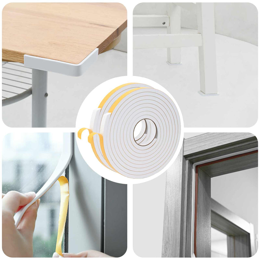 Zelfklevende schuimtape 2 pcs Wit 15mm x 5m CR Schuim