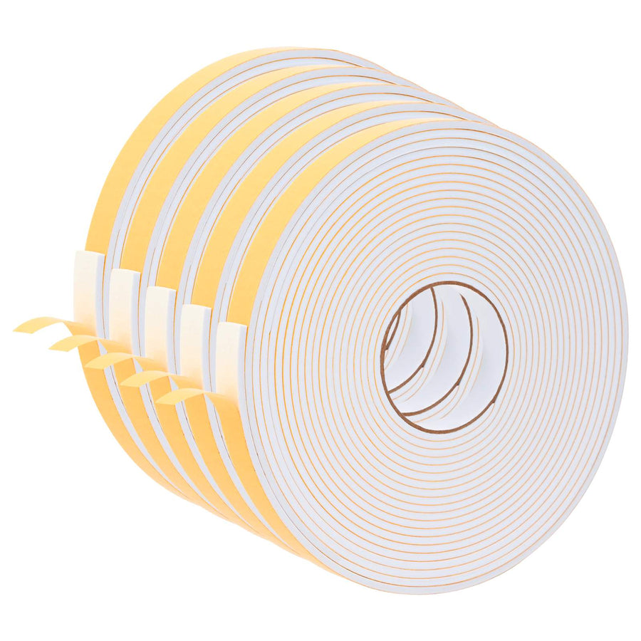 Zelfklevende schuimtape 5 pcs Wit 20mm x 10m CR Schuim