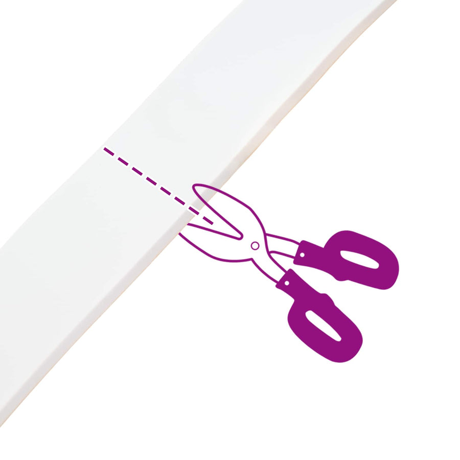 Zelfklevende schuimtape 10 pcs Wit 20mm x 10m CR Schuim