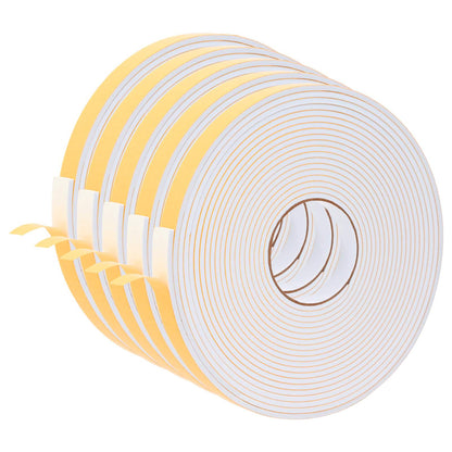 Zelfklevende schuimtape 5 pcs Wit 20mm x 10m CR Schuim