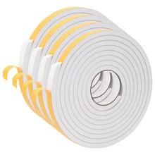 Zelfklevende schuimtape 4 pcs Wit 20mm x 5m CR Schuim