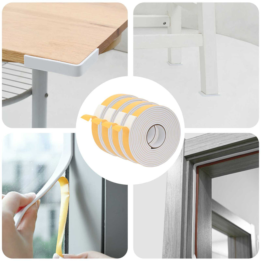 Zelfklevende schuimtape 4 pcs Wit 30mm x 5m CR Schuim