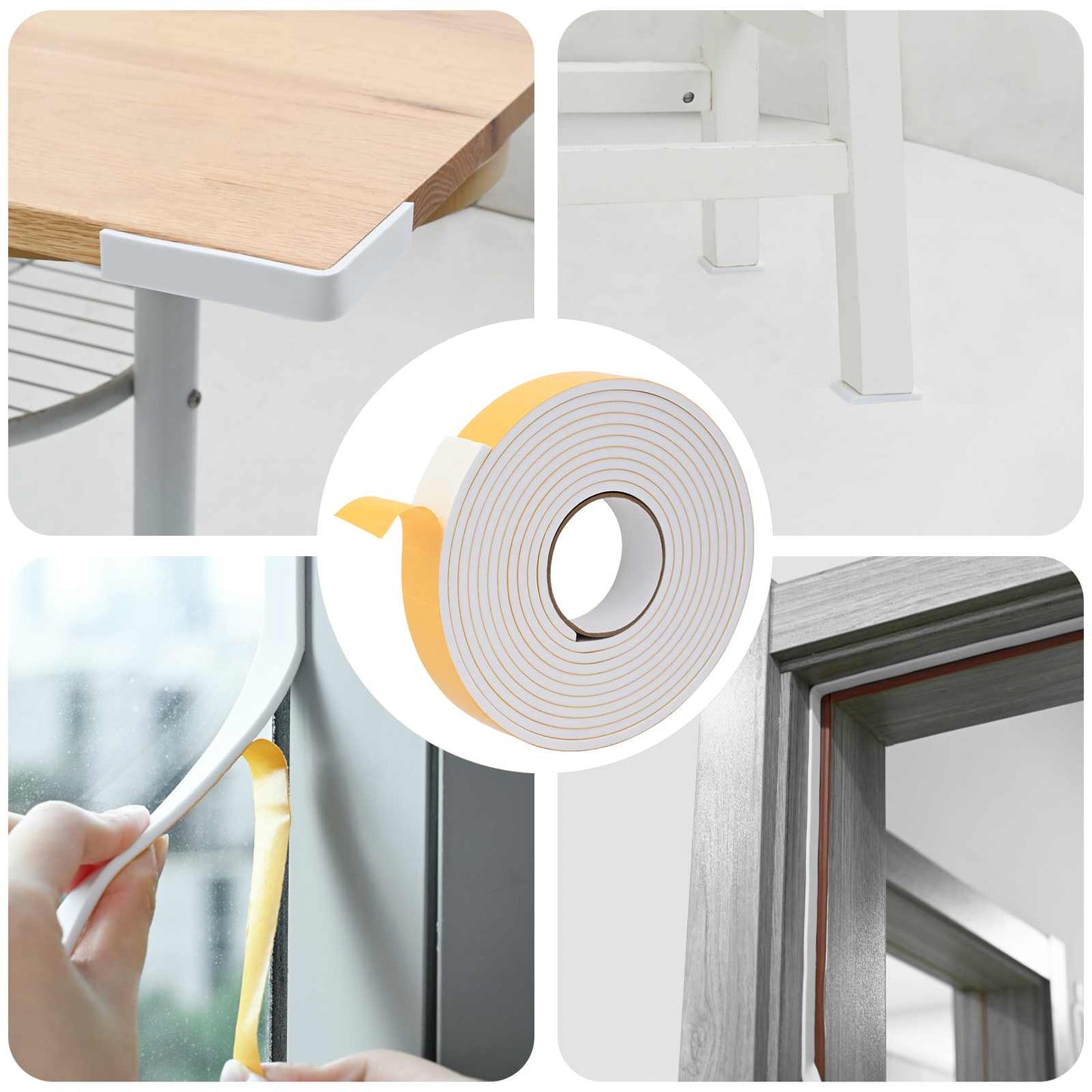 Zelfklevende schuimtape 20 pcs Wit 30mm x 5m CR Schuim