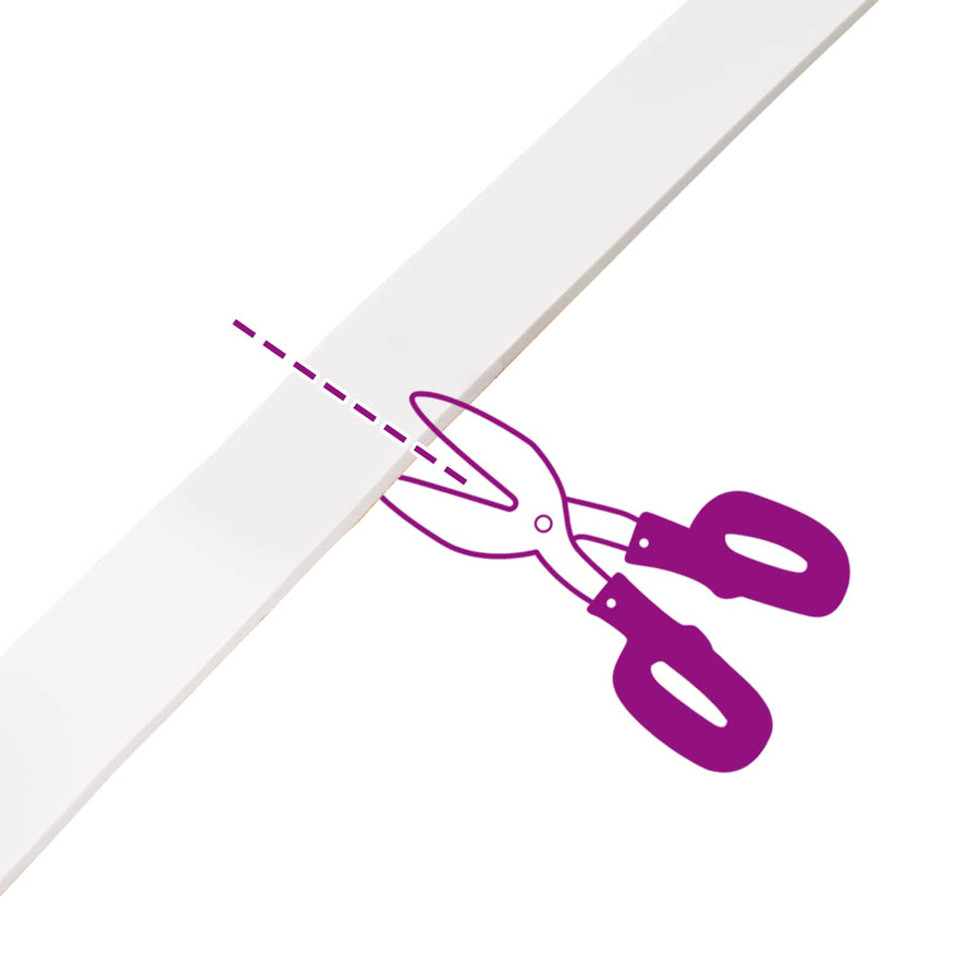 Zelfklevende schuimtape 4 pcs Wit 40mm x 5m CR Schuim