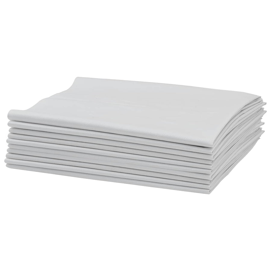 Geweven zakken 10 pcs Wit 80 x 125 cm PP