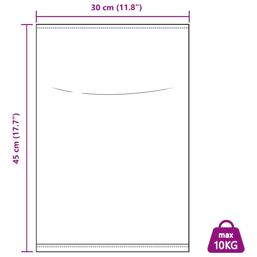Geweven zakken 100 pcs Wit 30 x 45 cm PP