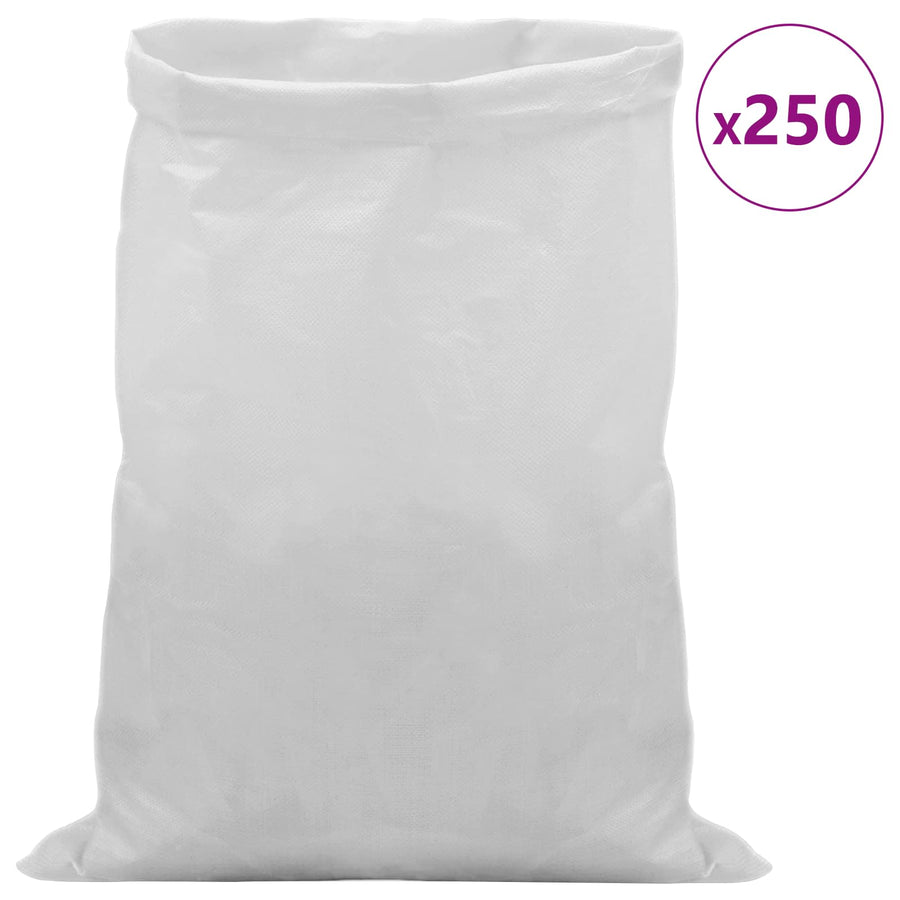 Geweven zakken 250 pcs Wit 30 x 45 cm PP