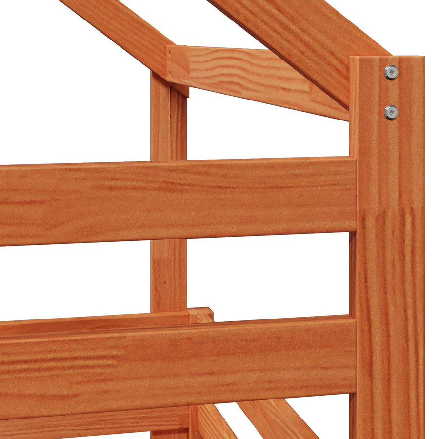 Hoogslaper Waskleur Bruin 90 x 190 cm Massief grenenhout