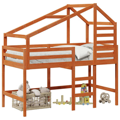 Hoogslaper Waskleur Bruin 90 x 190 cm Massief grenenhout