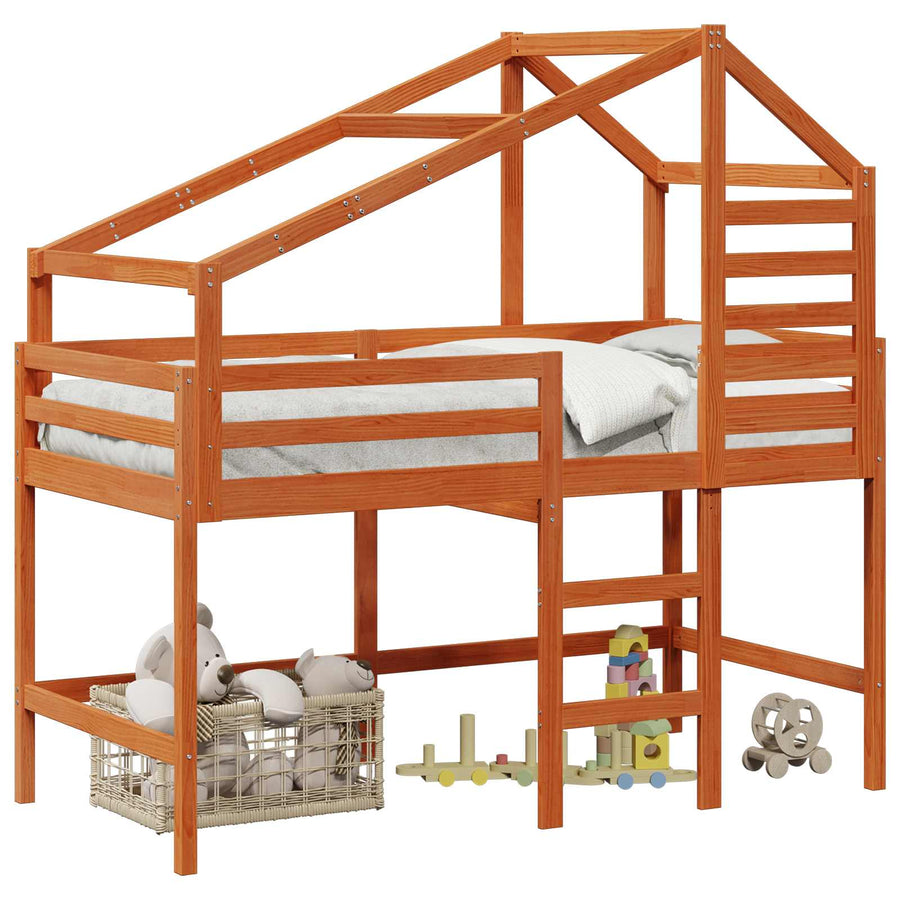 Hoogslaper Waskleur Bruin 90 x 190 cm Massief grenenhout