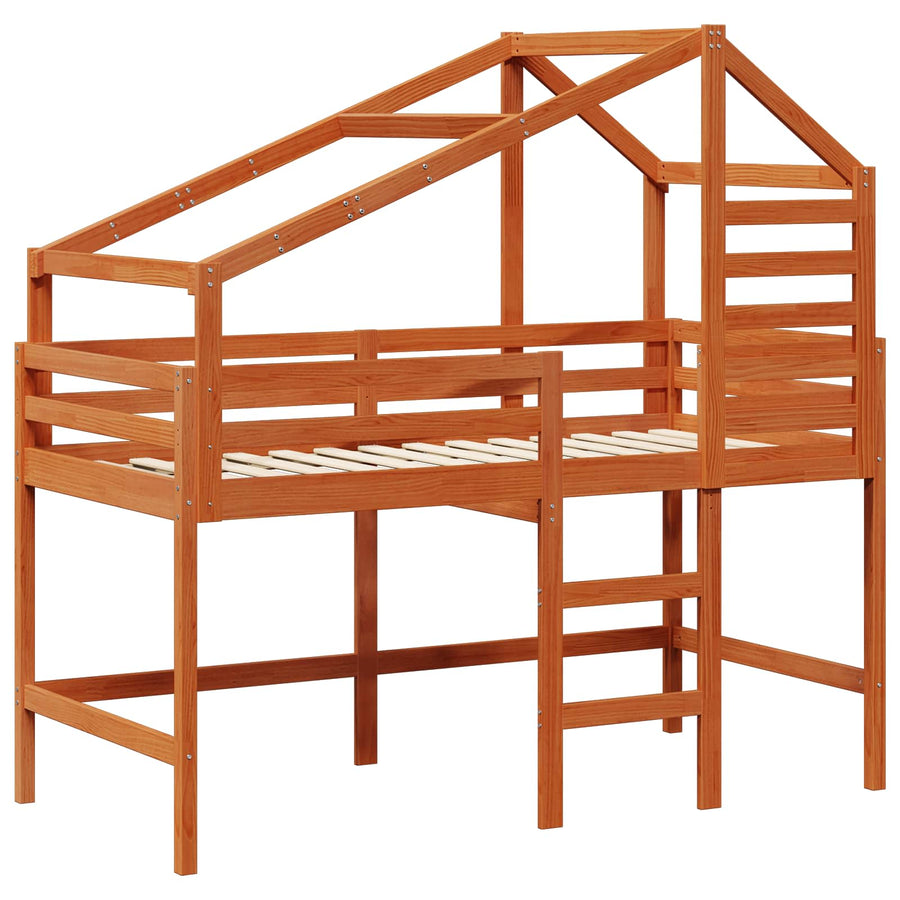Hoogslaper Waskleur Bruin 90 x 190 cm Massief grenenhout