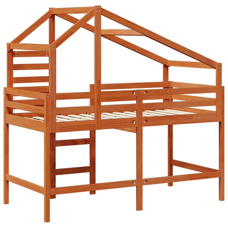 Hoogslaper Waskleur Bruin 90 x 190 cm Massief grenenhout