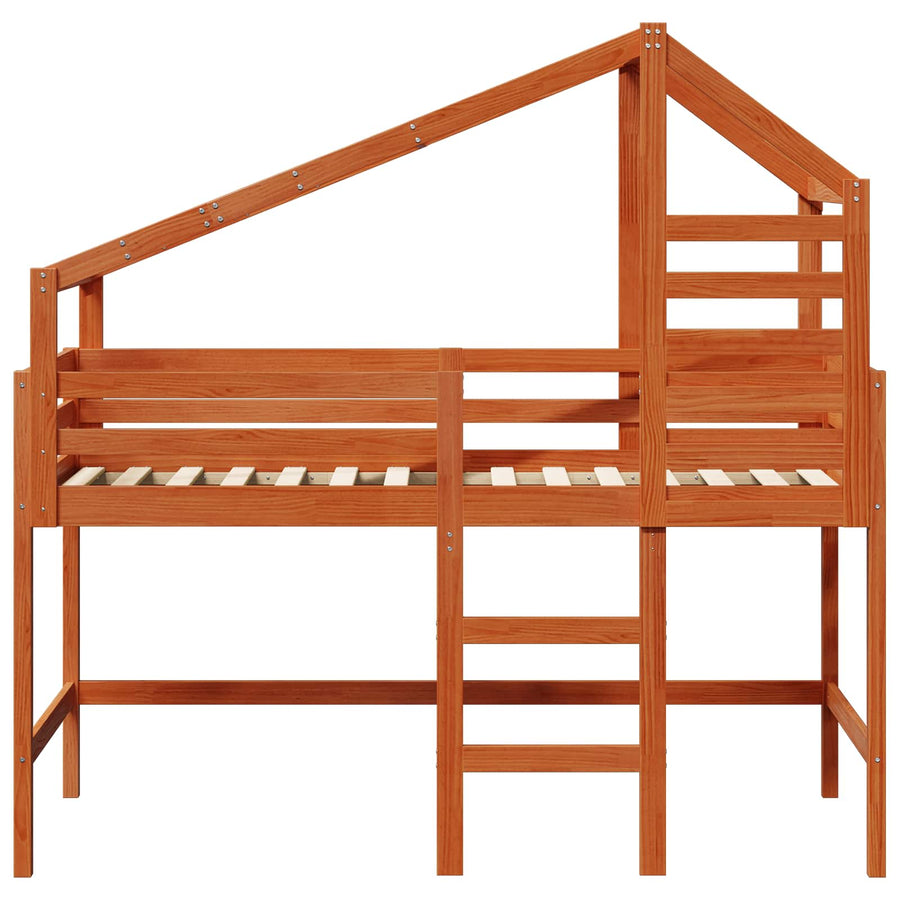 Hoogslaper Waskleur Bruin 90 x 190 cm Massief grenenhout