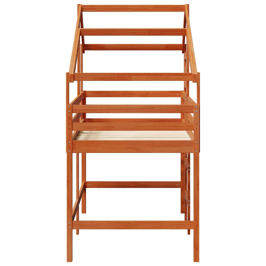 Hoogslaper Waskleur Bruin 90 x 190 cm Massief grenenhout