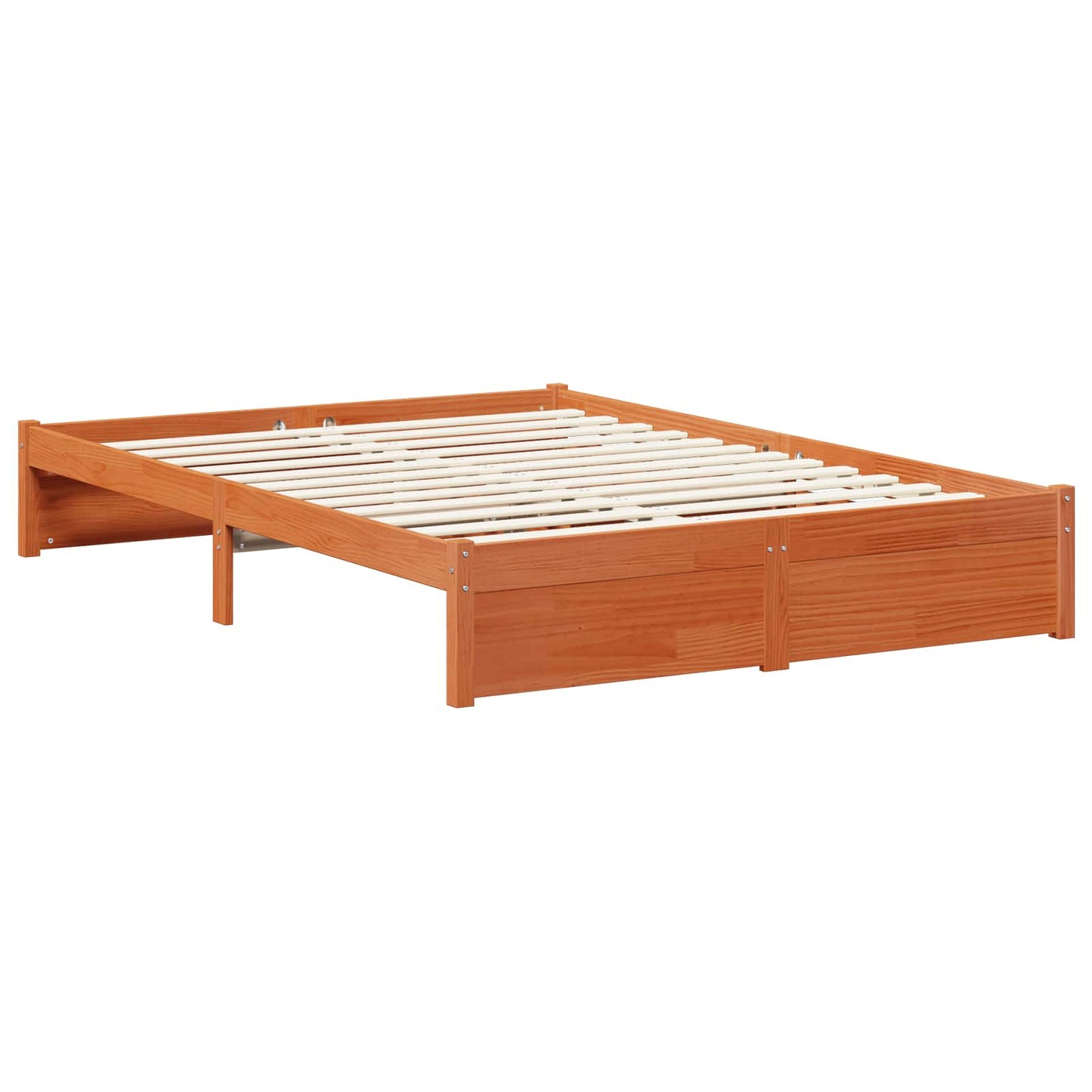 Bedframe met lade met opslag 3 pcs Wasbruin Massief Vurenhout