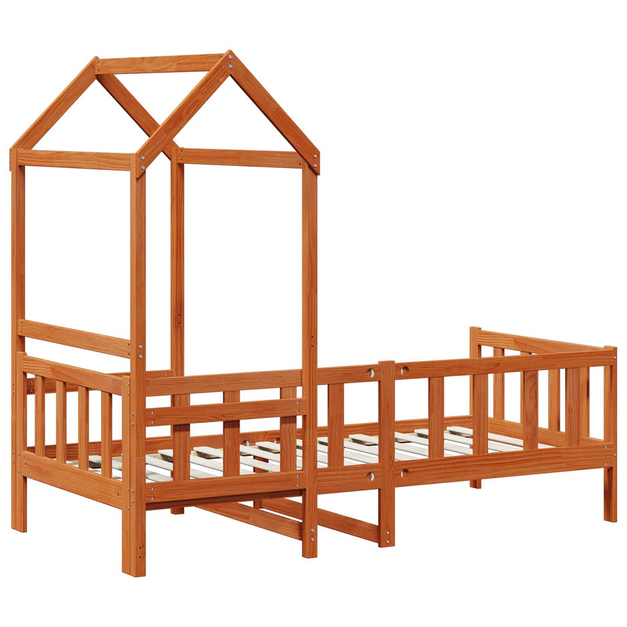 Dagbed Set Wasbruin Massief grenenhout