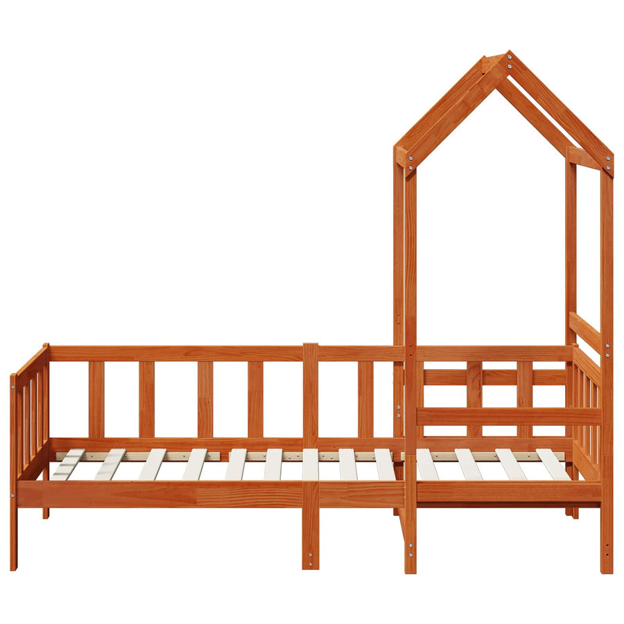 Dagbed Set Wasbruin Massief grenenhout