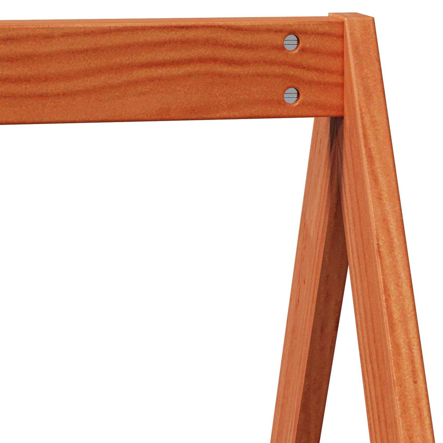 Hoogslaper bedframe Waskleur Bruin 90 x 190 cm