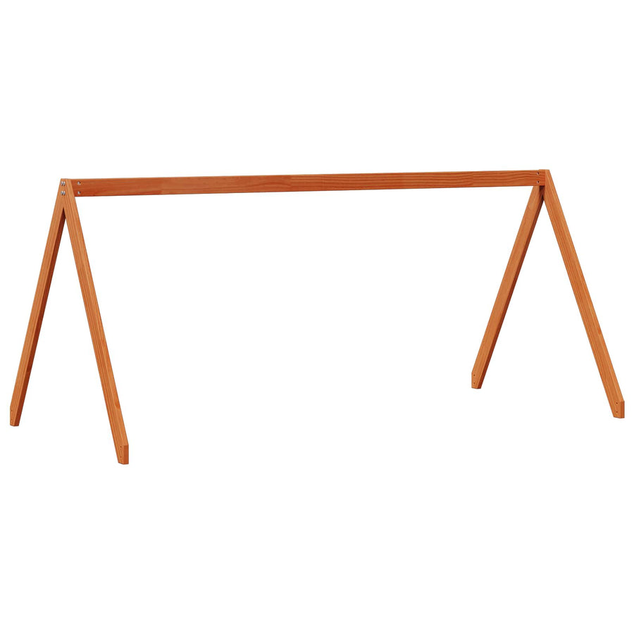 Hoogslaper bedframe Waskleur Bruin 90 x 190 cm