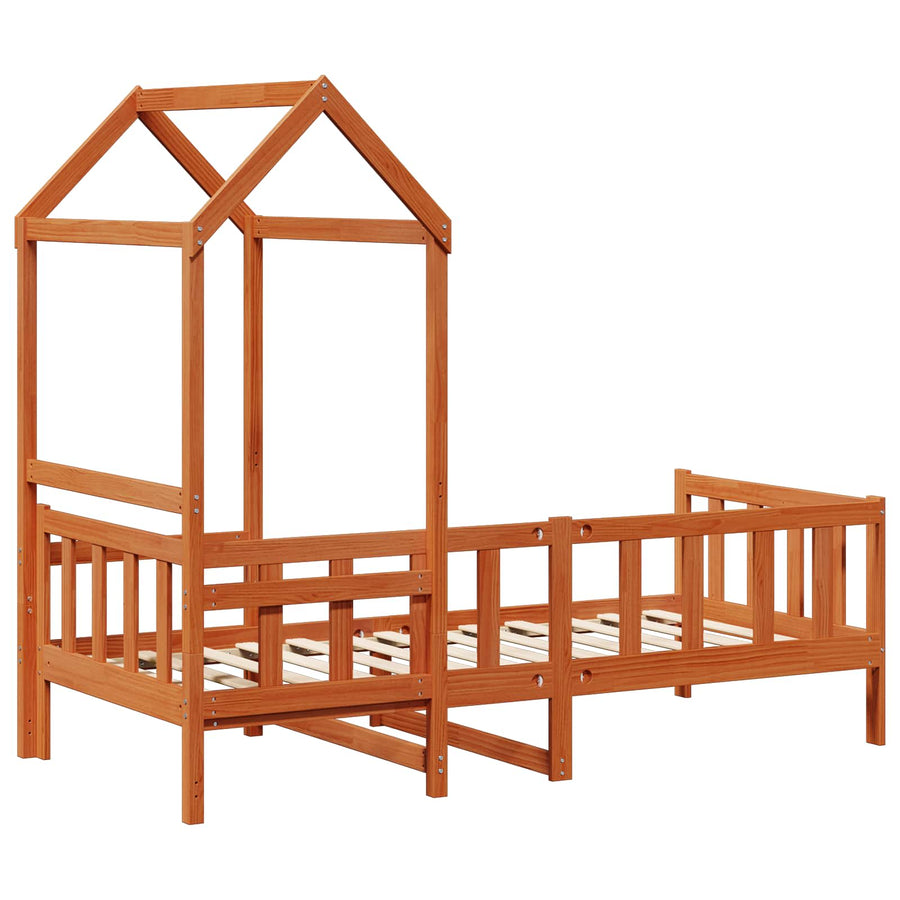 Dagbed Set Wasbruin Massief grenenhout
