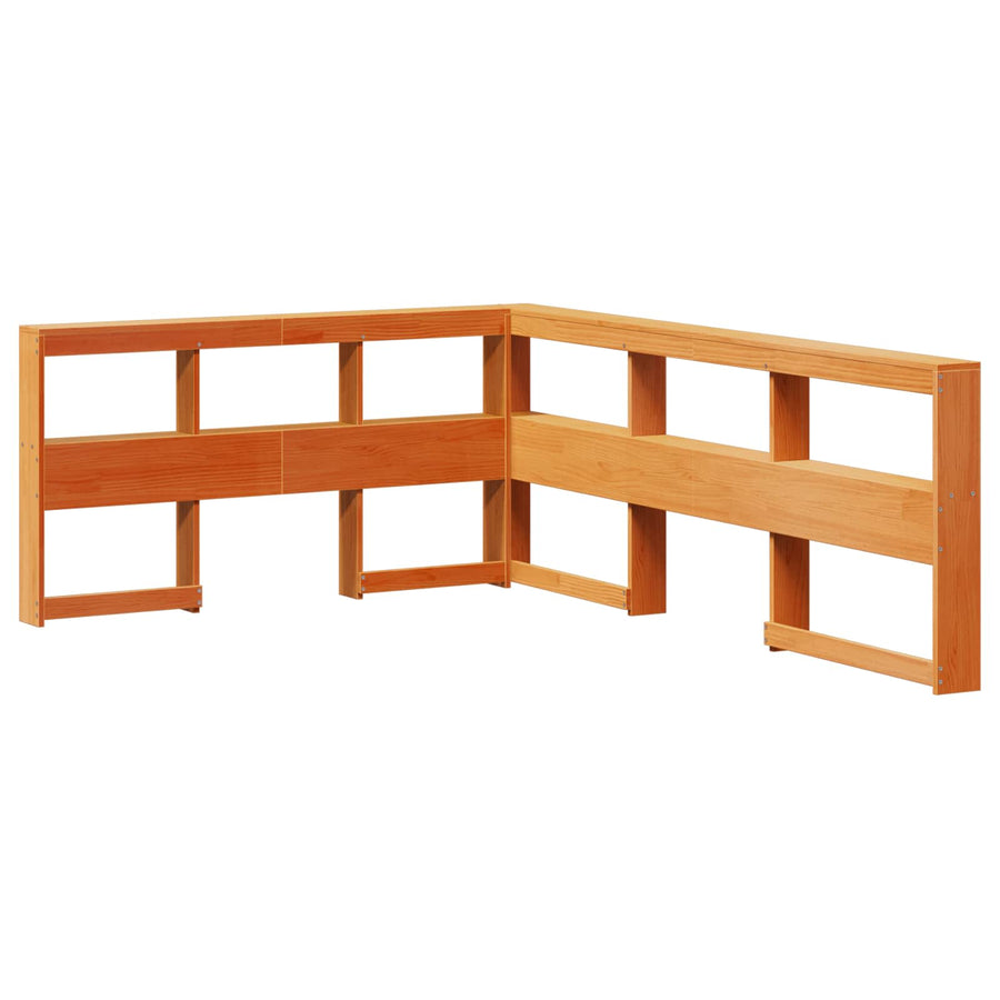 Boekenkast Bed 2 pcs Wasbruin 200 x 150 cm Massief Vurenhout