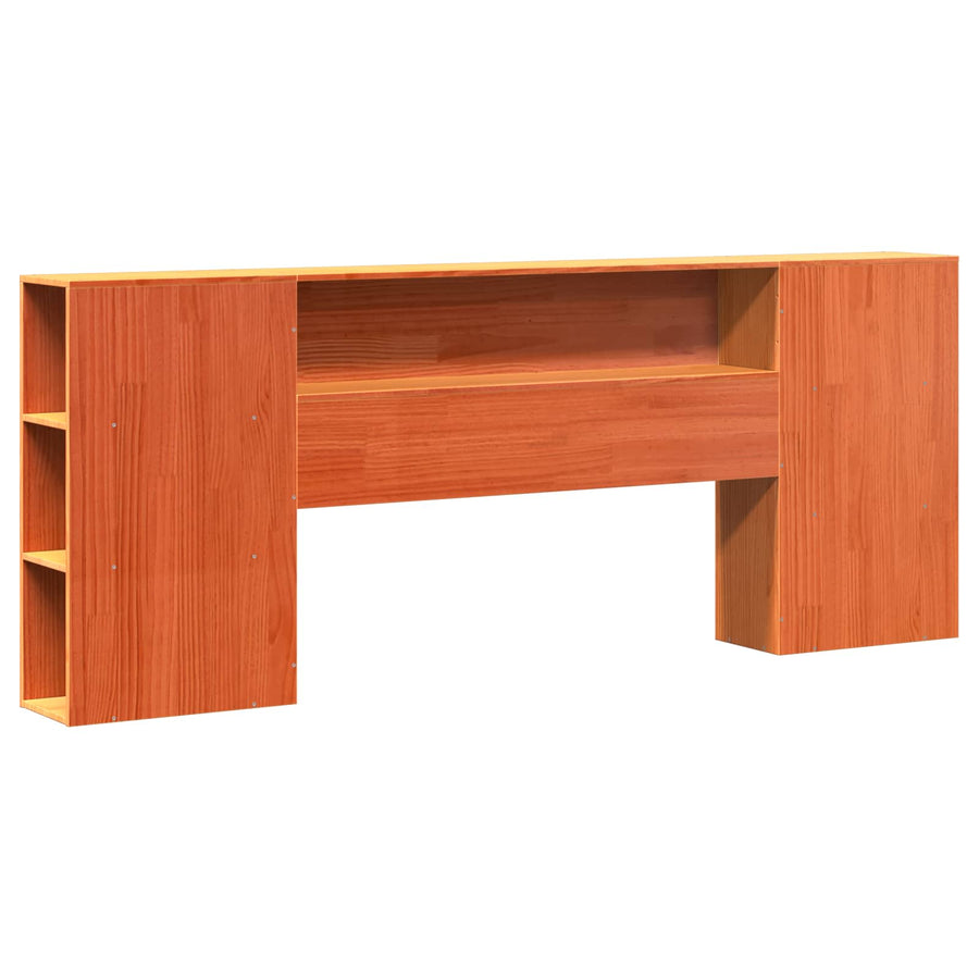 Boekenkast Bedframe Wasbruin 200 x 200 cm Massief Vurenhout