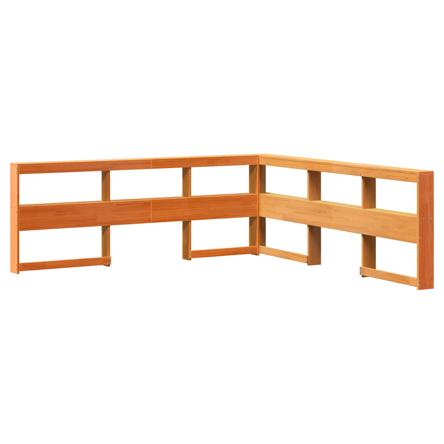 Boekenkast Bed 2 pcs Wasbruin 200 x 200 cm Massief Vurenhout
