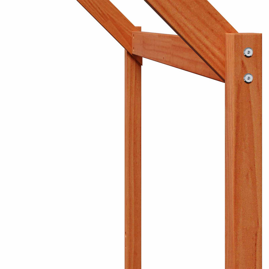 Hoogslaper bedframe Waskleur Bruin 90 x 190 cm
