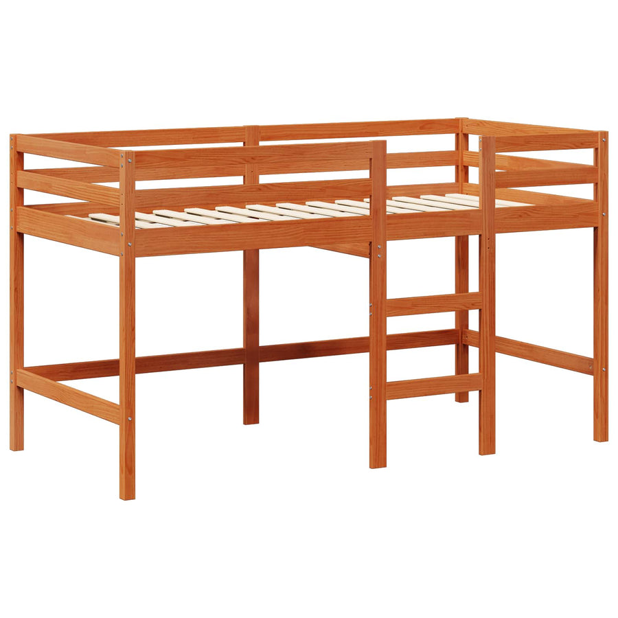 Hoogslaper bedframe Waskleur Bruin 90 x 190 cm