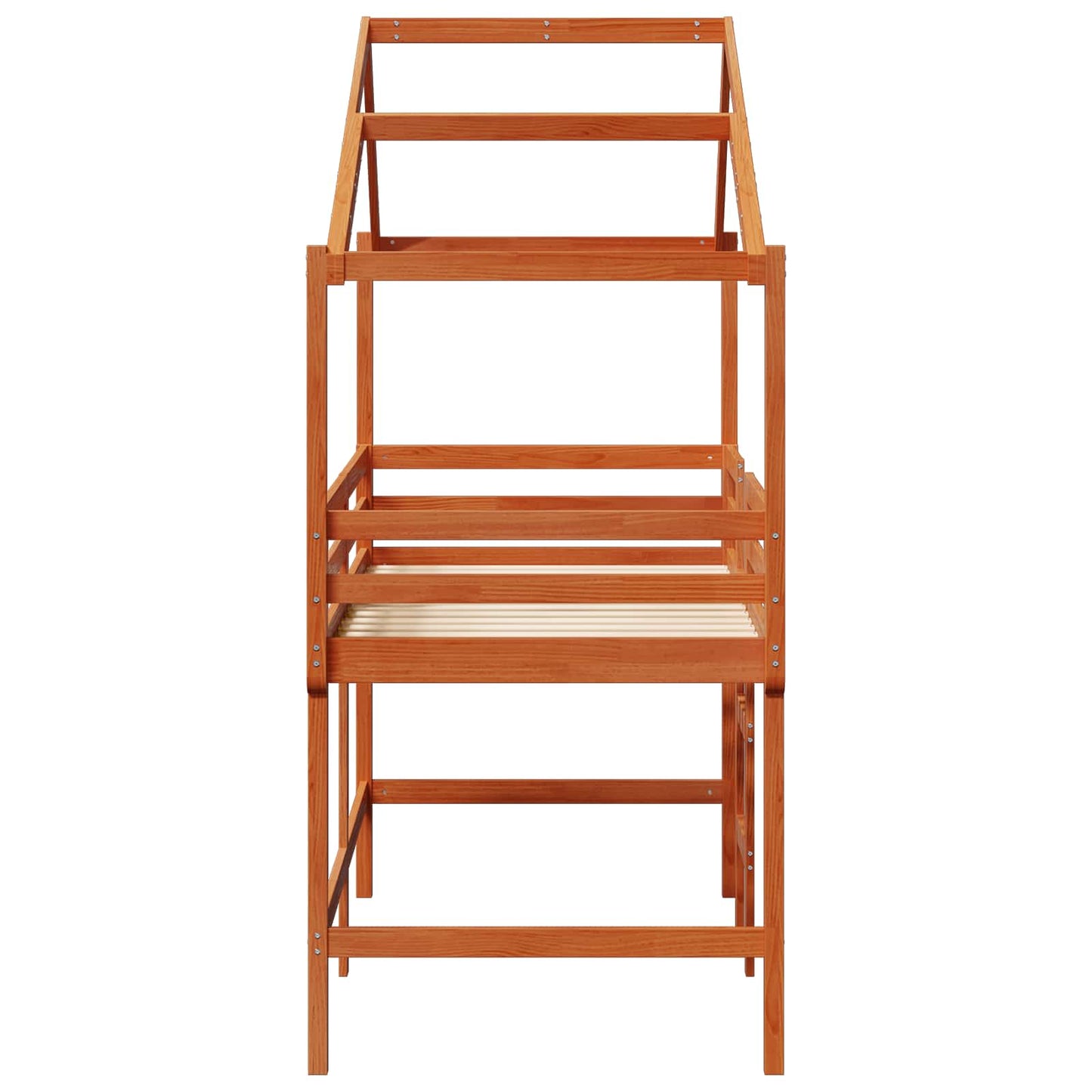 Hoogslaper bedframe Waskleur Bruin 90 x 190 cm