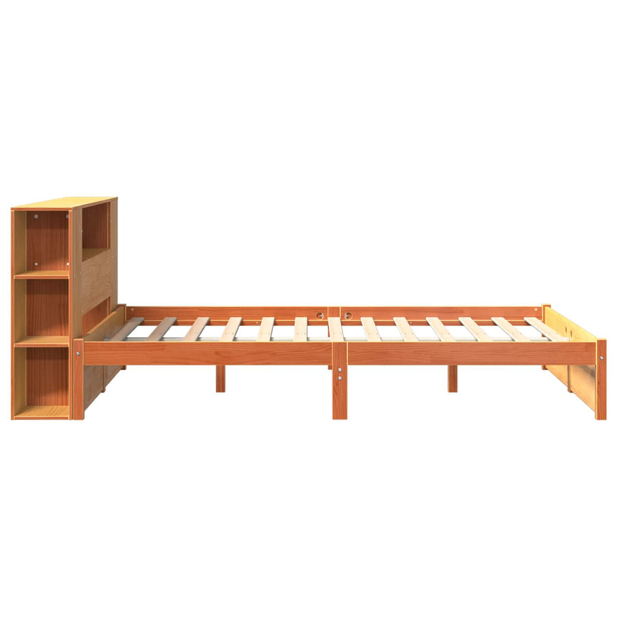 Boekenkast Bedframe Wasbruin 150 x 200 cm Massief Vurenhout