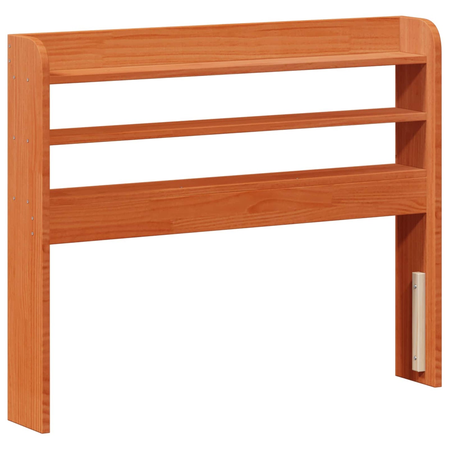 Bedframe met hoofdeinde 2 pcs Wasbruin Massief Vurenhout