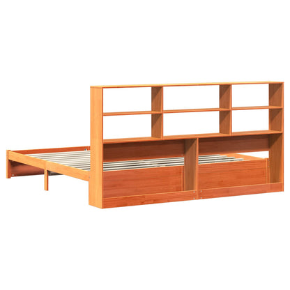 Boekenkast Bedframe Wasbruin 180 x 200 cm Massief Vurenhout
