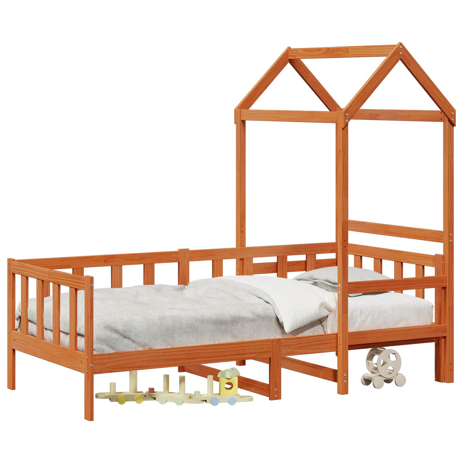 Dagbed Set 2 pcs Wasbruin Massief grenenhout