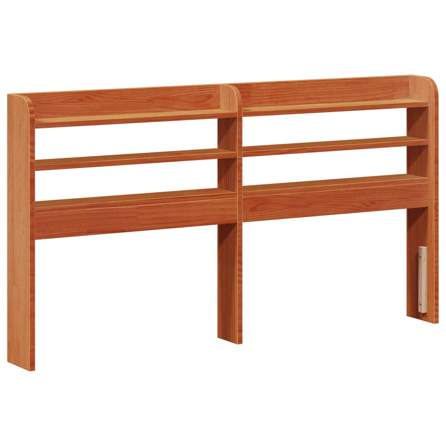 Bedframe met hoofdeinde Wasbruin 150 x 200 cm Massief Vurenhout
