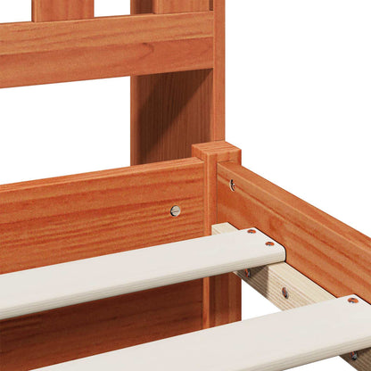 Boekenkast Bedframe Wasbruin 200 x 150 cm Massief Vurenhout