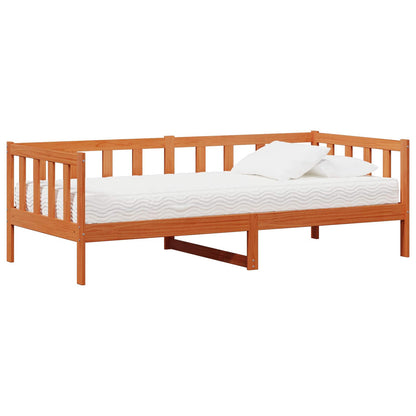 Dagtbed met matras met hoofdeinde Wasp Bruin en Wit 90 x 200 cm
